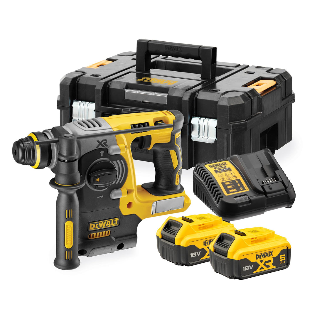 Dewalt 18 Volt SDS-plus Akku Kombihammer DCH273P2T (24 mm) (Dreh- und Schlagstopp, bürstenloser Moto