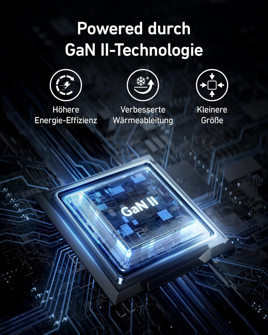 Anker USB C Ladegerät (Nano II 65W) Pod 3-Port PPS Schnellladegerät, Kompaktes USB-C Netzteil für Ma