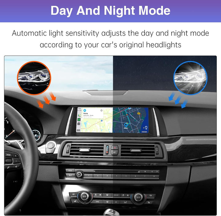 Road Top 10,25 Zoll Autoradio Touchscreen Drahtlos CarPlay Android Auto für BMW 5 Serie F10/F11 2010
