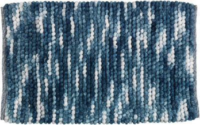 WENKO Badteppich Urdu Blau, Badematte, sicher, weich, fusselfrei 0 x 90 x 60 cm Blau, 0 x 90 x 60 cm