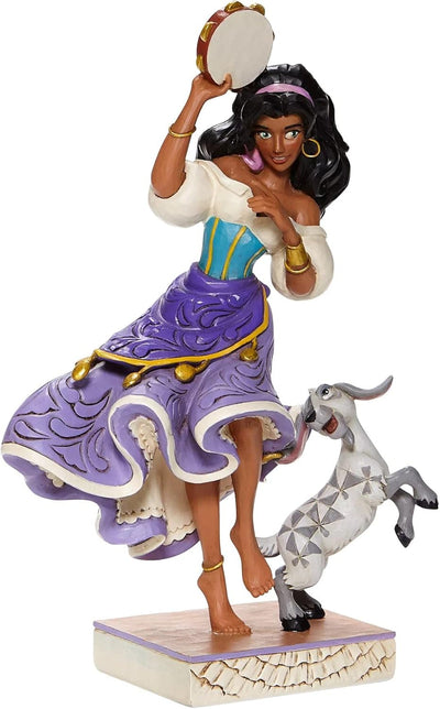 Enesco Shore Disney Traditions Figur Esmerelda & Djali, 22,2 cm hoch, 6008071, Mehrfarbig, One Size