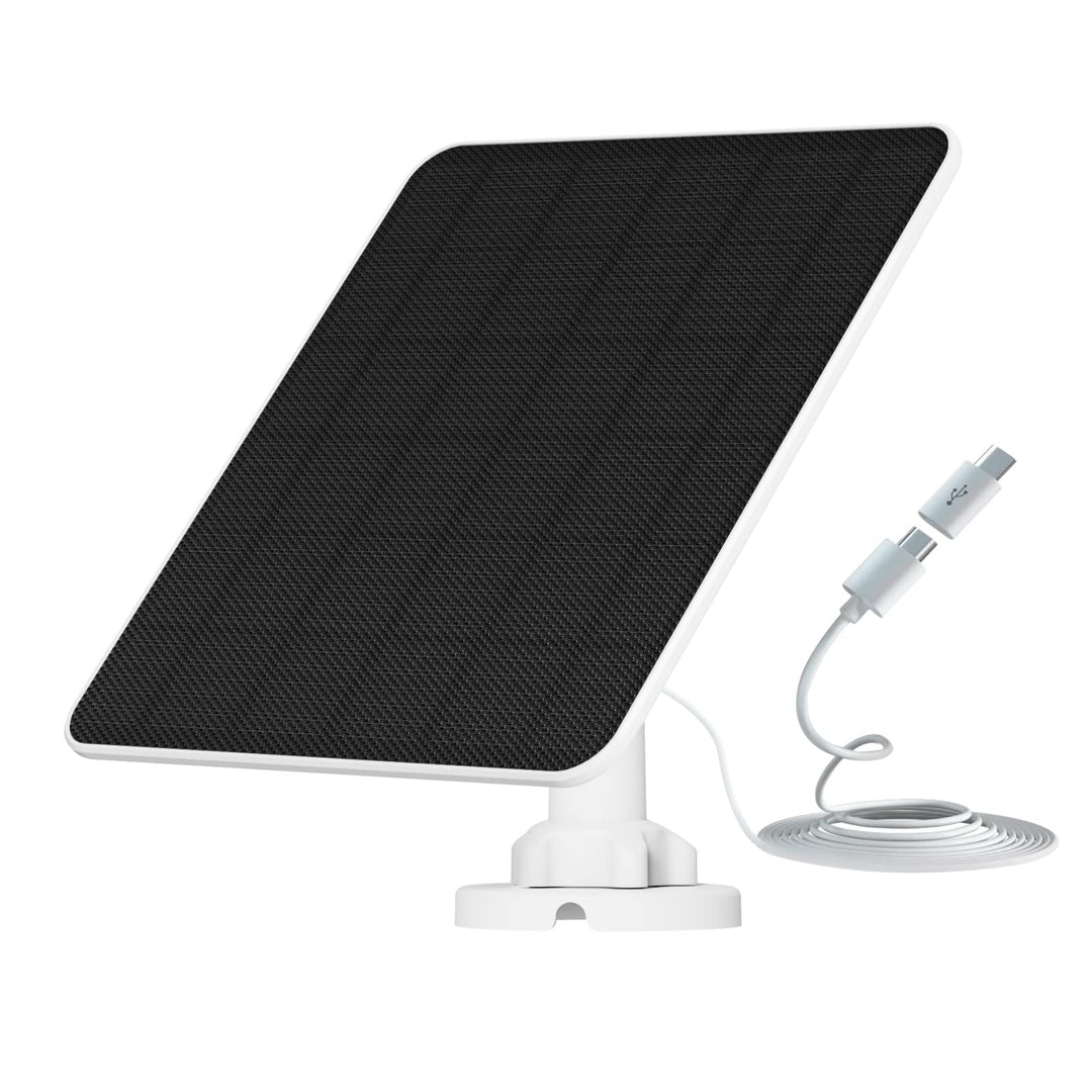 YCTechLife 6W Solarpanel für Akku Überwachungskamera Aussen, USB Solarmodul Kompatibel mit Wiederauf