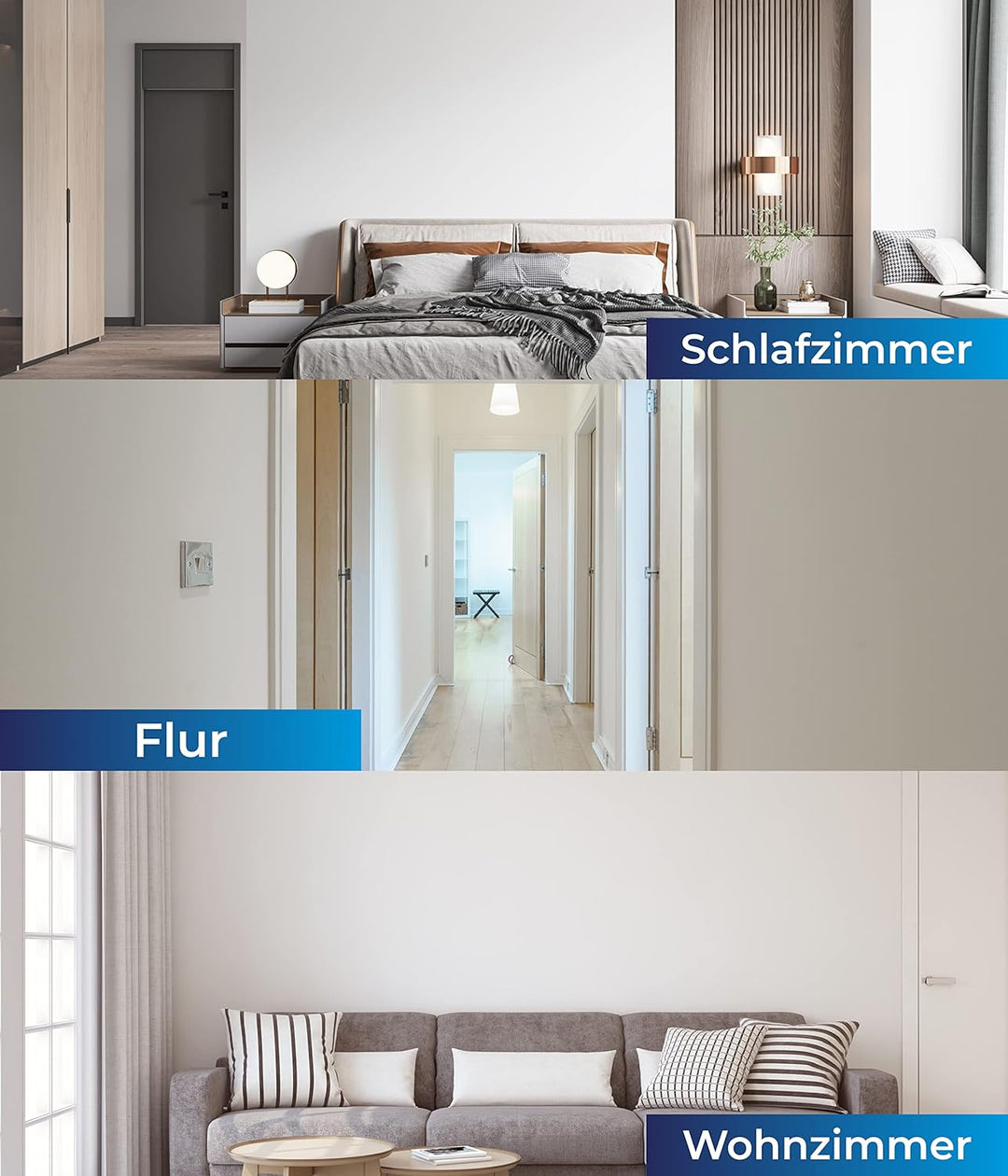 Plid® Rollputz innen & aussen fein Weiss matt [20kg Set] - atmungsaktiv hohe Deckkraft verarbeitungs