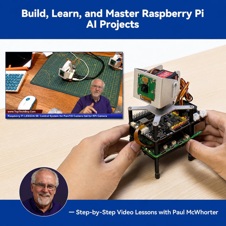 SUNFOUNDER AI Fusion Lab Kit für Raspberry Pi 5/4/3B+/Zero 2w, Multi-LLMs ChatGPT/Gemini/Grok, OpenC