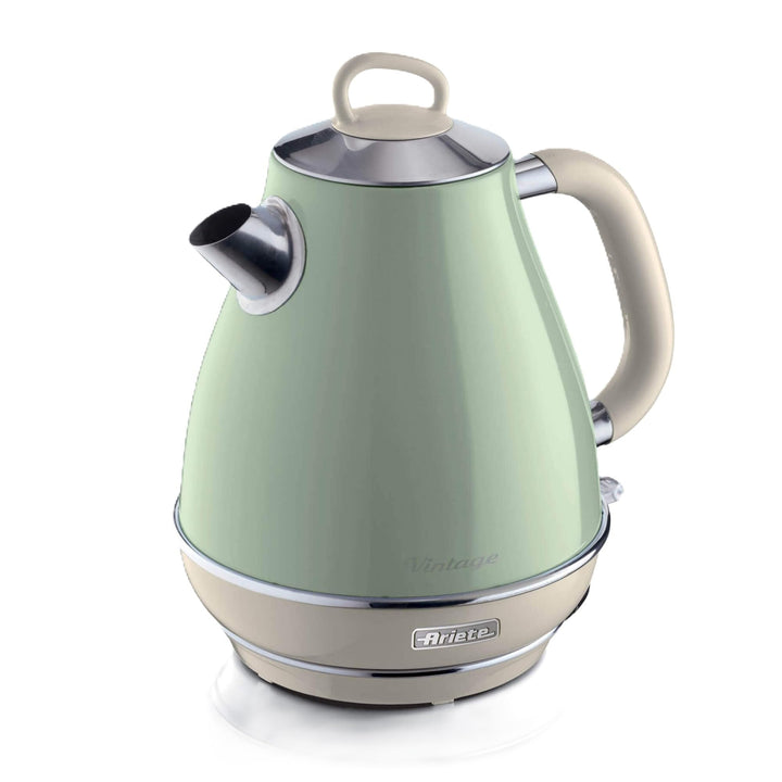 Ariete Vintage Wasserkocher 2869, Retro Elektrischer Wasserkocher mit Sichtbarem Wasserstand, Kabell