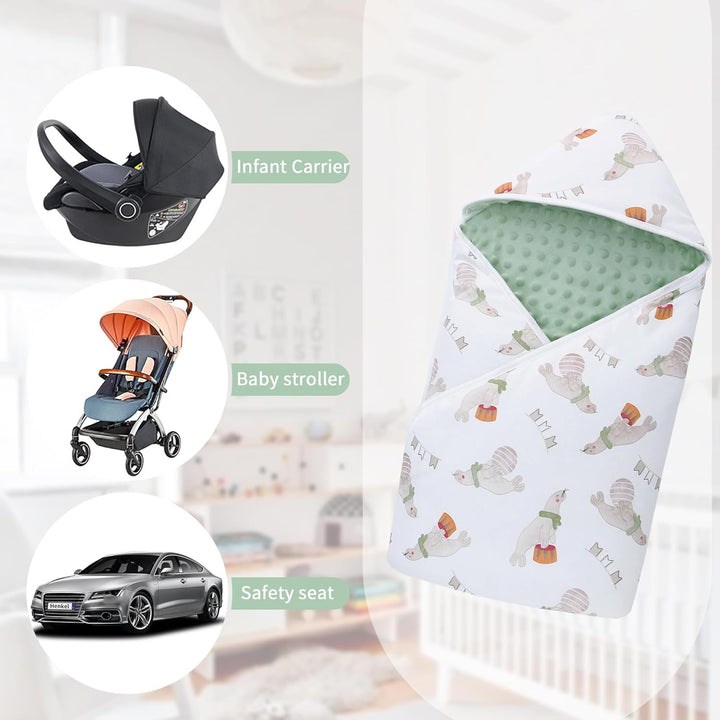 Miracle Baby Einschlagdecke Babyschale Winter Baumwolle Reversible Decke Universal Kuscheldecke 90x9