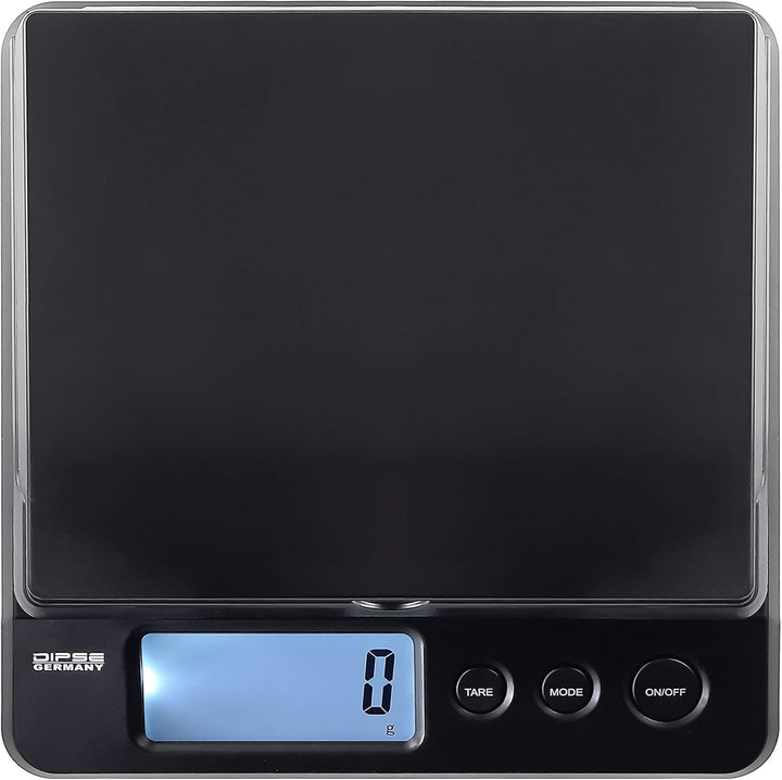 Dipse Parcel 25/20 / 10 kg - Digitale Paketwaage Briefwaage mit USB- oder Batteriebetrieb und 2g / 1