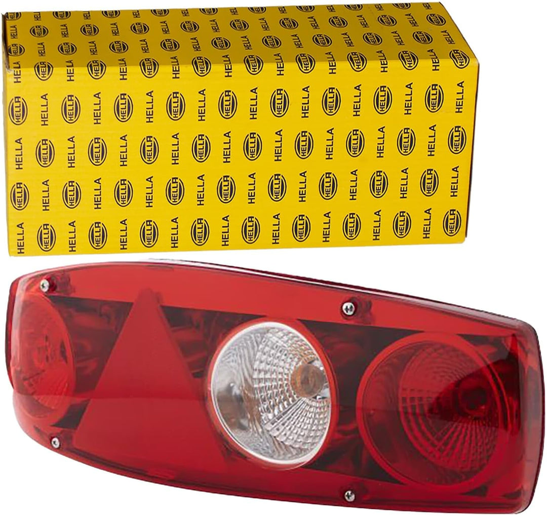 HELLA - Heckleuchte - Caraluna II - Glühlampe - 12V - Einbau/geschraubt - Lichtscheibenfarbe: rot -