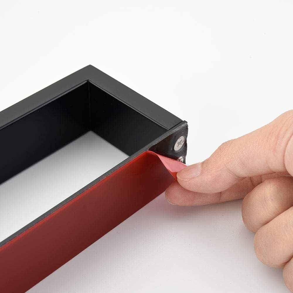 Melairy 40CM Handtuchhalter Ohne Bohren Gästehandtuchhalter Edelstahl Schwarz Handtuchstange Selbstk