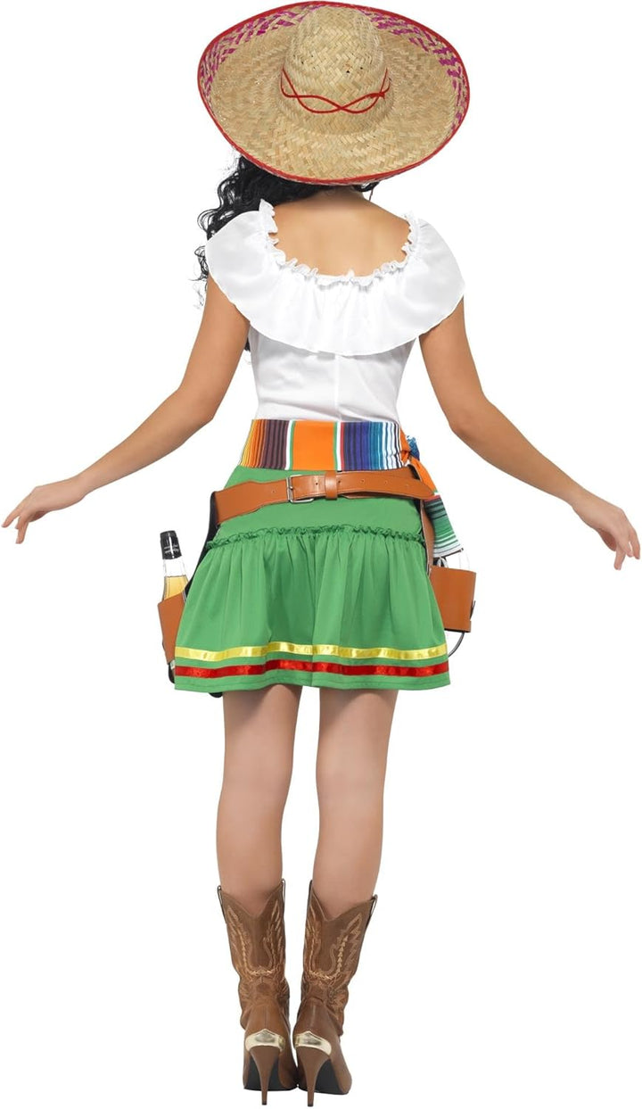 Smiffys, Fever, Damen Harlekin Glanz Kostüm, Kleid, Ärmel und Hut auf Haarreif, Grösse: S, 29102 Grö