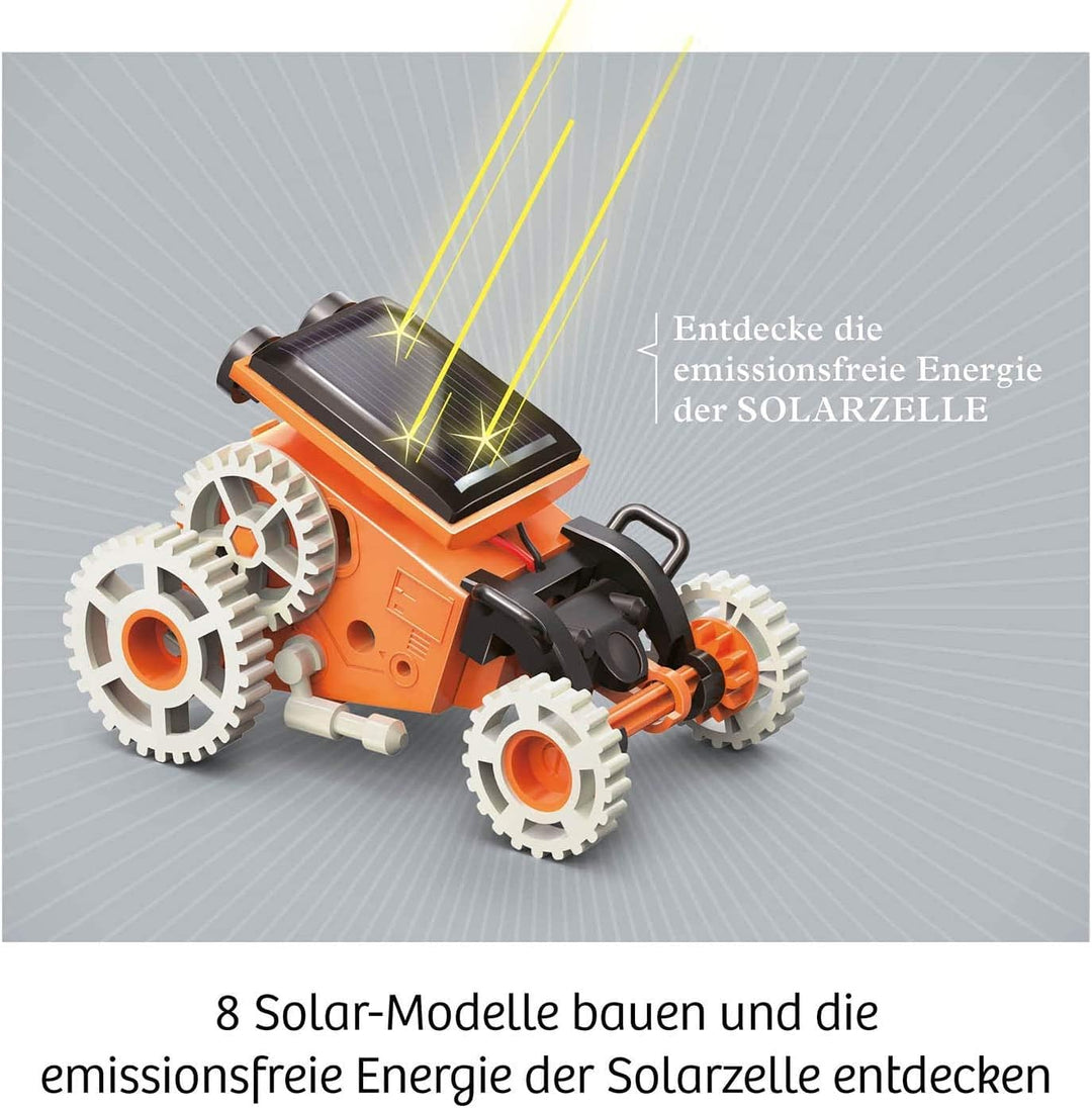 KOSMOS 620677 Solar Bots, Baue 8 Solar-Modelle, Bausatz für Roboter mit Solarenergie-Antrieb, Solarz