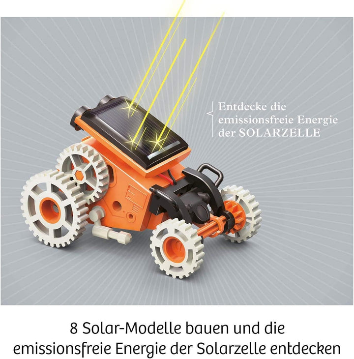 KOSMOS 620677 Solar Bots, Baue 8 Solar-Modelle, Bausatz für Roboter mit Solarenergie-Antrieb, Solarz