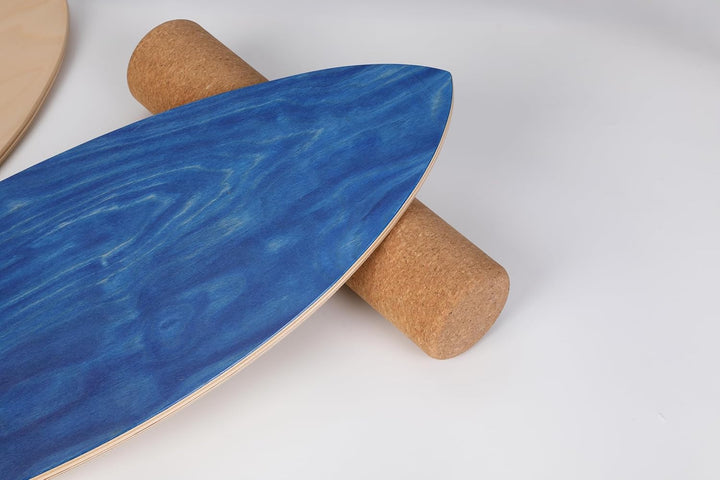 Cowiewie Balance Board, 15mm Dickes BalanceBoard + 10mm Korkrolle, Balance-Board Maximale Belastung