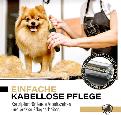 PetProved Hundeschermaschine Schermaschine Hund Tierhaarschneidemaschine Hundehaarschneidemaschine H