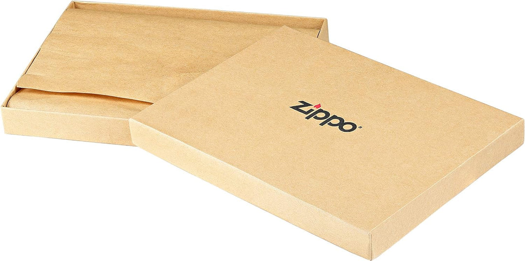 Zippo, dreifach gefaltete Nappa-Brieftasche, 12 x 9 x 2 cm, schwarz