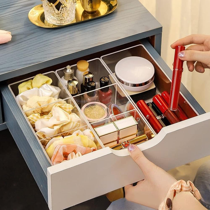 3 Artikel Set Abnehmbar Kosmetik Schmink Aufbewahrung Stapelbar Durchsichtig Kosmetik Organizer Acry