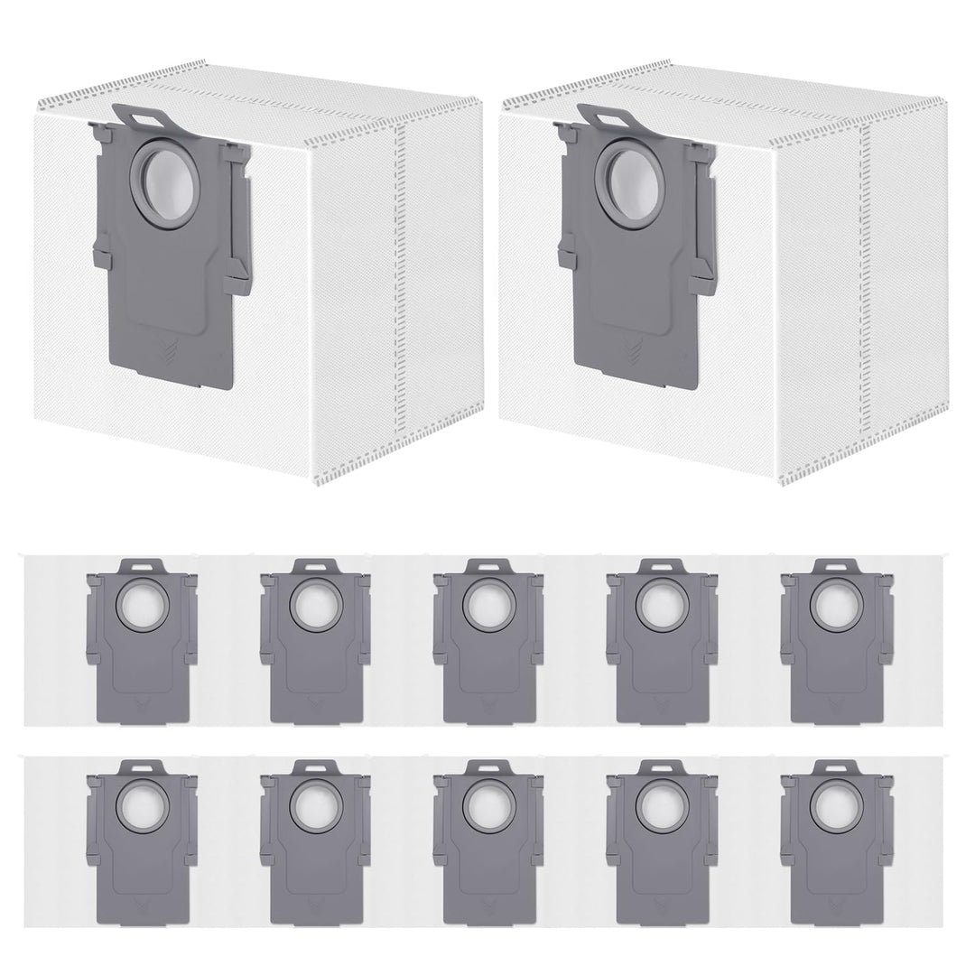 12 Stück Staubbeutel für Roborock S8+/S8 Pro Ultra/S7 MaxV Ultra/Q7 Max+/Q8 Max+/Q5 Pro+/Q5 Max+, Q1