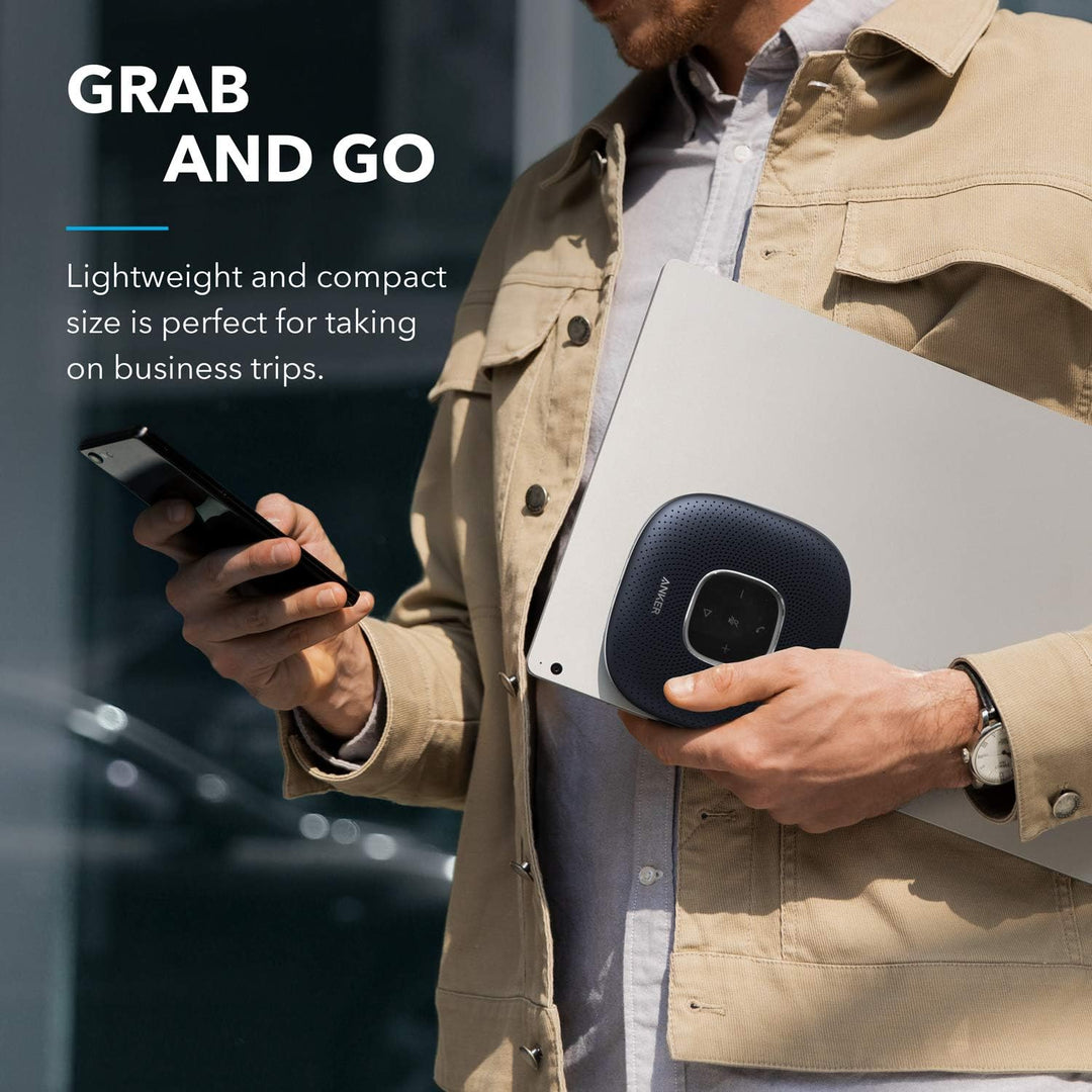 Anker PowerConf Bluetooth Konferenzlautsprecher mit 6 integrierten Mikrofonen, verbesserter Tonaufna