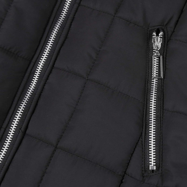 Awrvia Steppjacke Damen Winter Warmer Winterjacke Lang Baumwolle Pufferjacke mit Kapuze Wintermantel