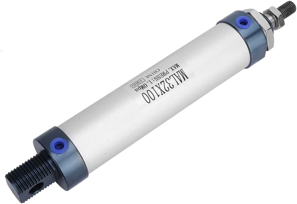 Luftzylinder Pneumatikzylinder, 32mm Single Rod Double Acting Mini Pneumatic Air Cylinder Aluminiuml