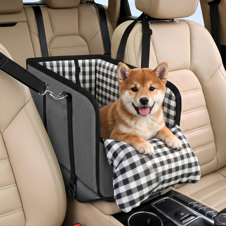 Hundesitz Auto für kleine Hunde – Wasserdichter Mittelkonsole Haustier Autositz Reise Booster Trageb