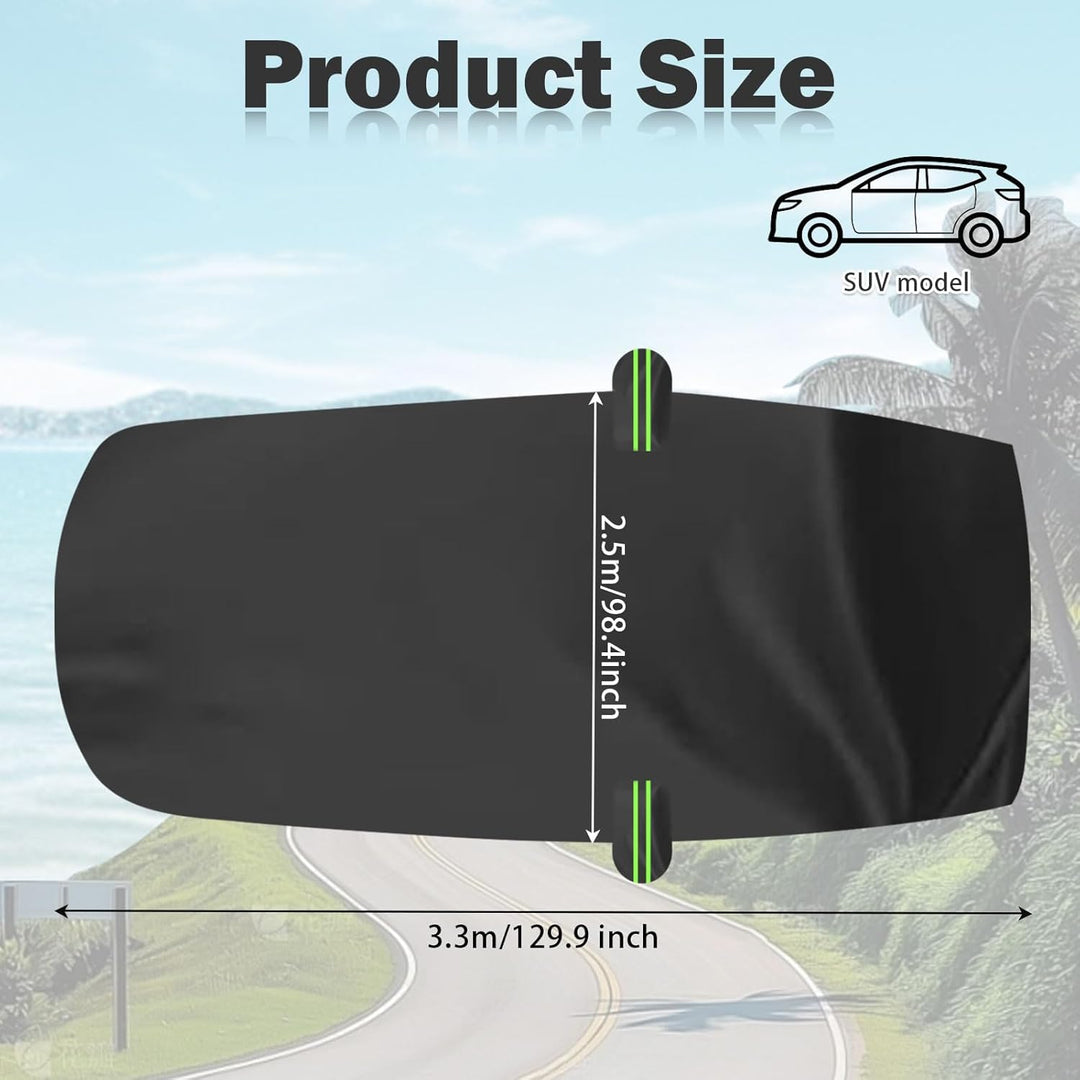 Auto Halbgarage Wasserdicht Universal Halbgarage Autoabdeckung, Abdeckplane Auto All Weather, Wasser