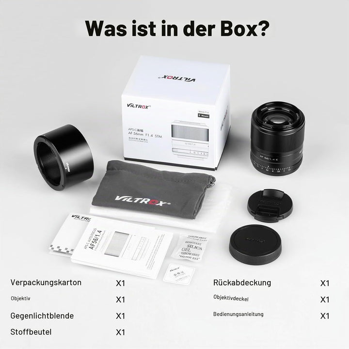 VILTROX 56mm F1.4 Autofokus Objektive APS-C für Sony E Mount Kamera Objektive Standard Camera Lenses