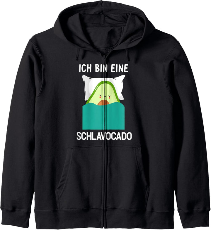 Avocado Schlafshirt Schlafanzug Kapuzenjacke