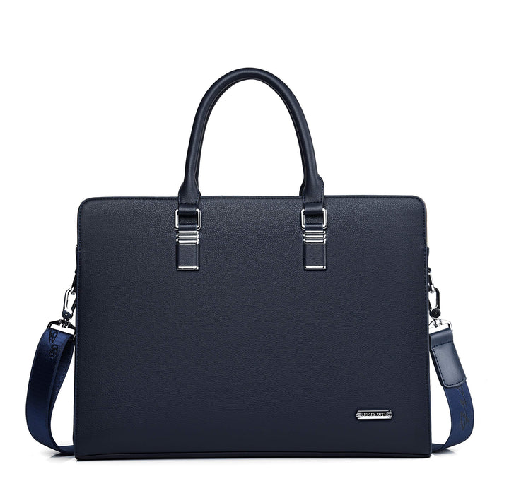 FSD.WG Herren Business Tasche,Wasserdichte Leder Aktentasche,Schulter Laptop Business Tasche für Bus