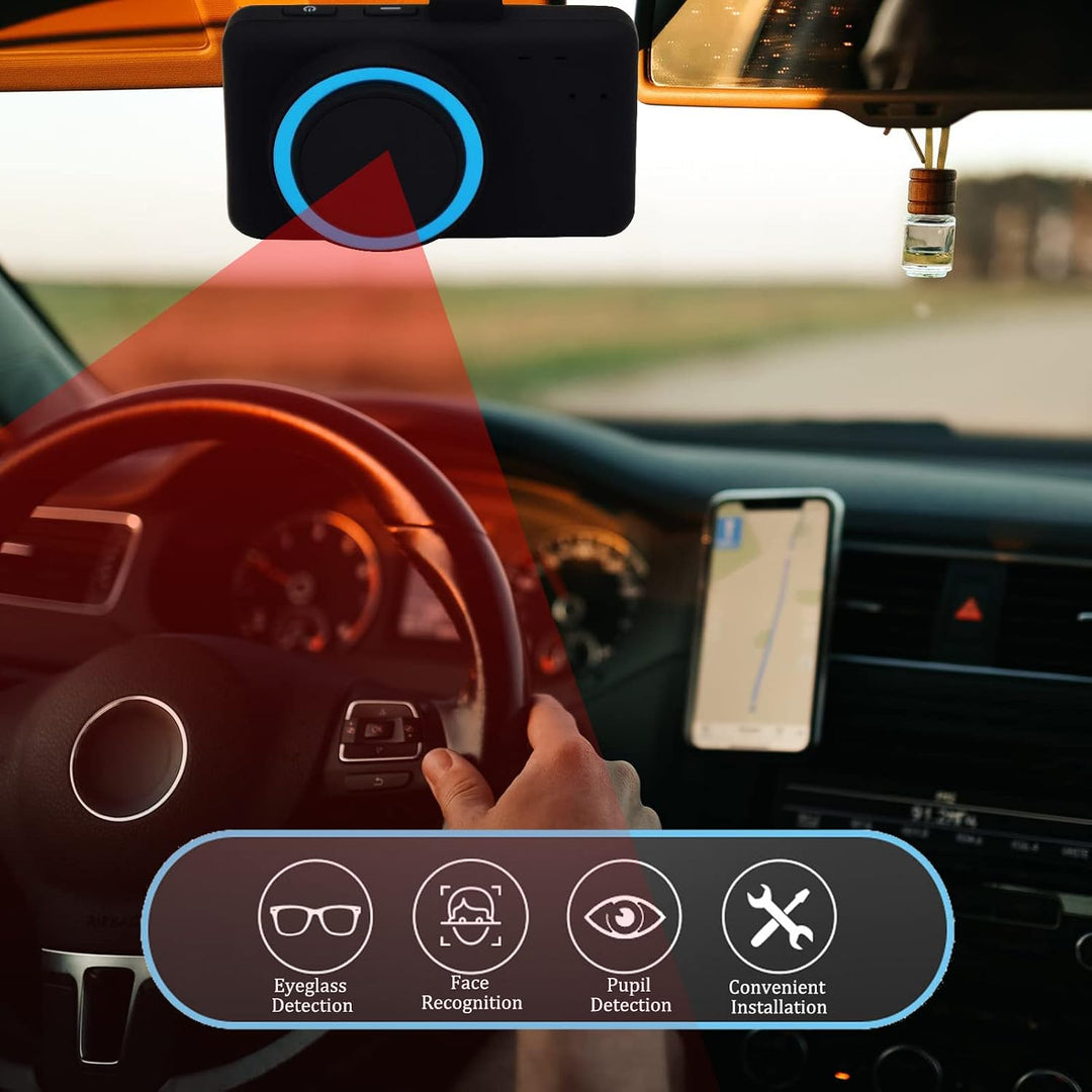 cigemay Sicheres Gerät Anti-Schlaf, Auto-Ermüdungsfahrwarnung Alarmgerät, Anti-Schlaf-Monitor Zubehö