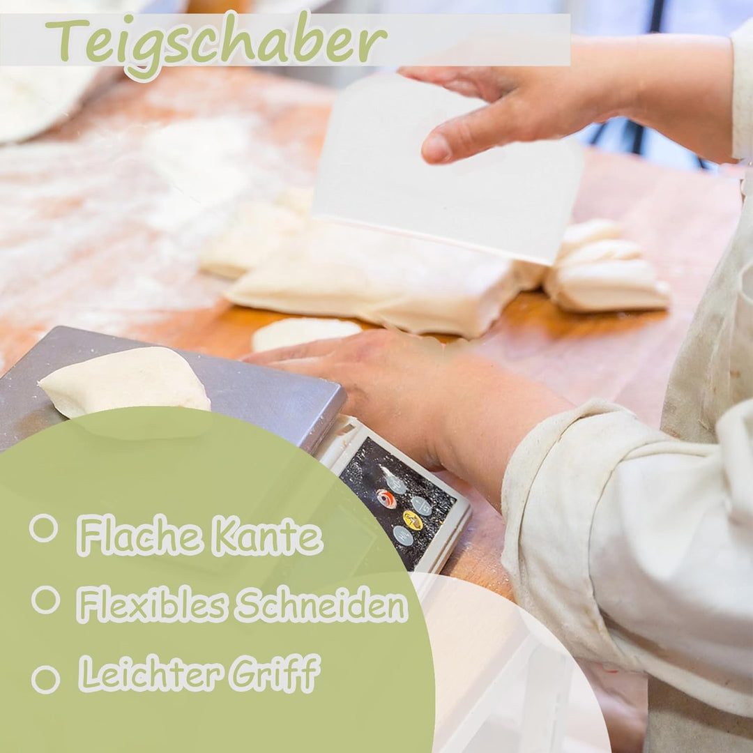 Herogo Gärkörbchen Set, 6-teilig Gärkorb Brot zum Brotbacken, 23cm Rund & 25cm Oval Gärkörbchen für