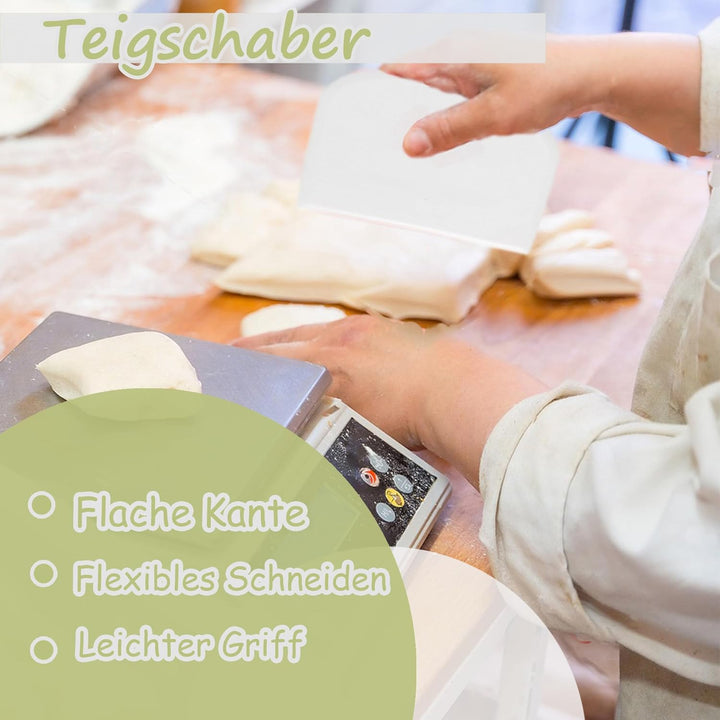 Herogo Gärkörbchen Set, 6-teilig Gärkorb Brot zum Brotbacken, 23cm Rund & 25cm Oval Gärkörbchen für