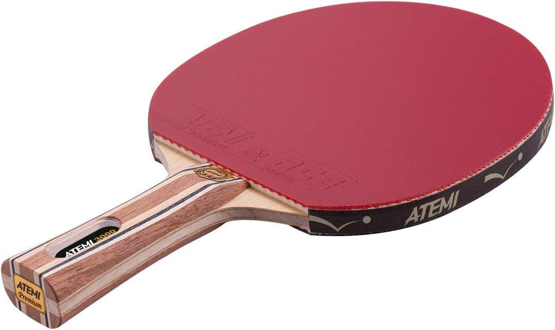 Atemi Pro Carbon 3000 Tischtennisschläger | Überlegene Kontrolle und Leistung | Neues 2020 ITTF zuge