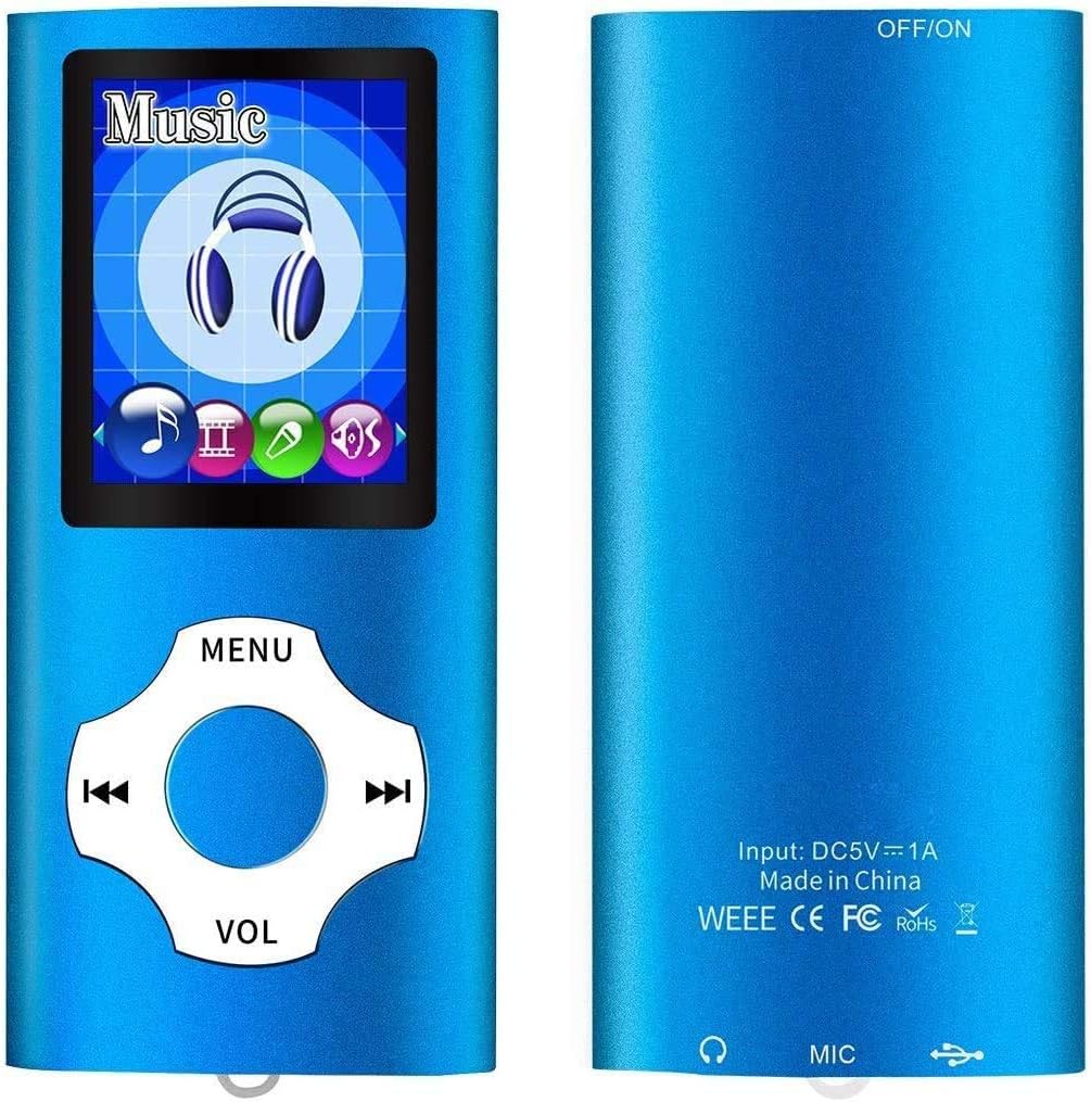Mymahdi MP3 / MP4 beweglicher Spieler, dunkelblau mit 1.8 Zoll LCD-Schirm und Memory Einbauschlitz,
