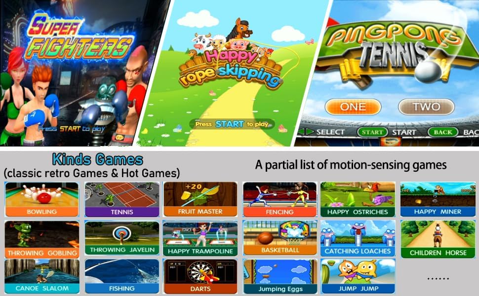 HDMI Doppel-Tanzmatte für Kinder &amp; Erwachsene,64GB Speicherkarte,899 Spiele,650 Songs &amp; 75 MVs–Fitne