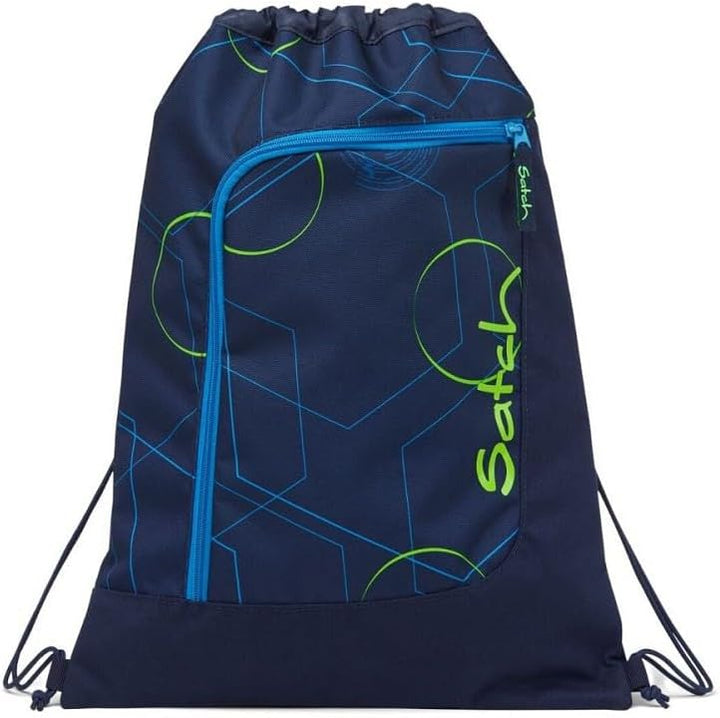 Satch Pack Schulrucksack Set 3tlg. inkl. Schlamperbox und Sportbeutel (Blue Tech), Blue Tech