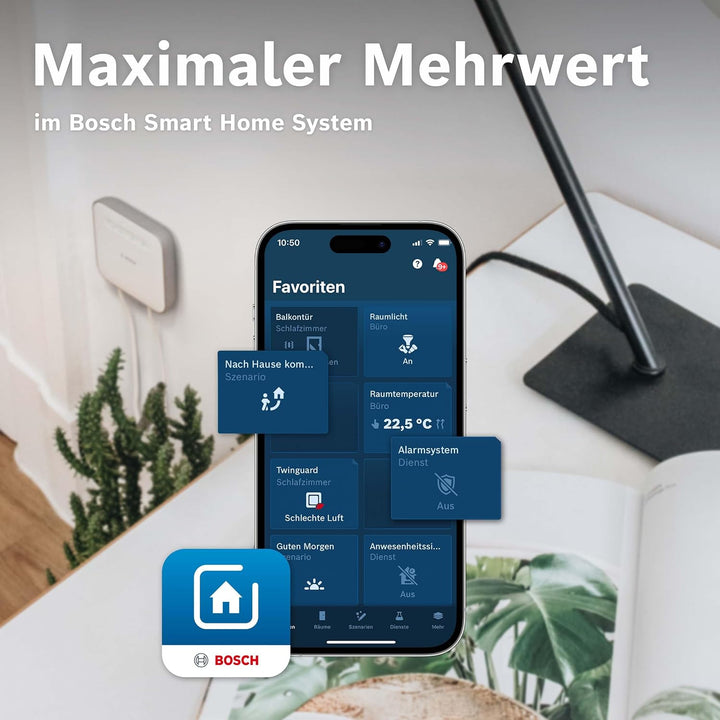 Bosch Smart Home Universalschalter II, zur einfachen Steuerung smarter Geräte, konfigurierbar für 4