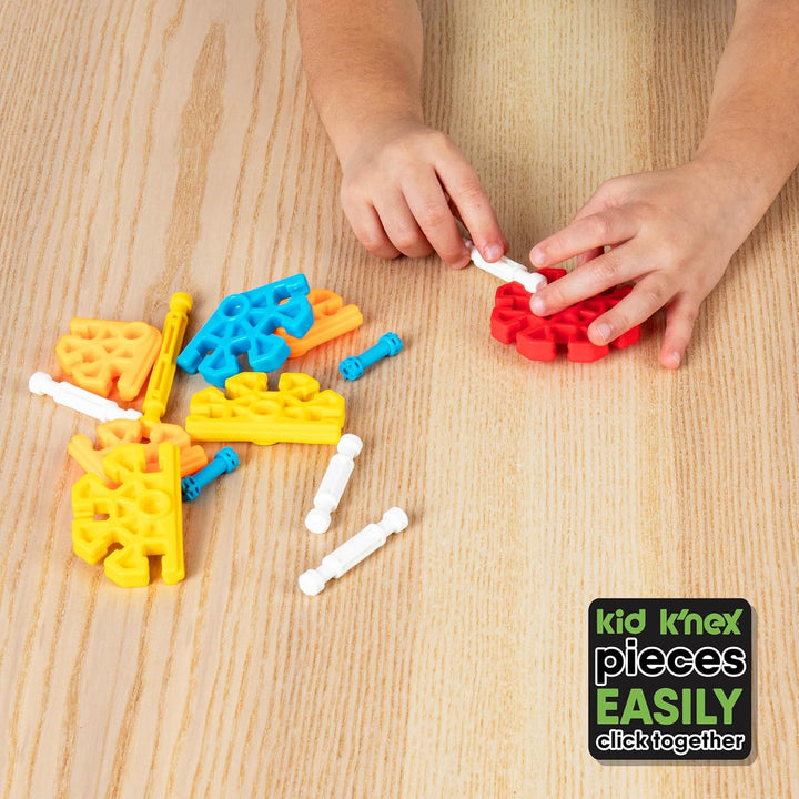 Build A Bunch-Set, Kid K'NEX, Basic Fun, 85422A, Konstruktionsspielzeug für Kinder, Tierfiguren und