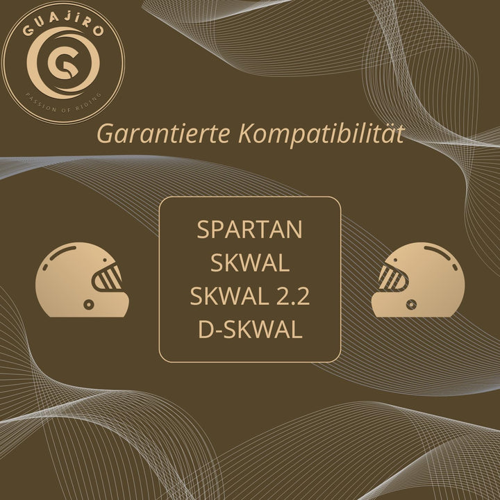 Guajiro - Helmvisier kompatibel mit Shark VZ160 Spartan | Skwal | Skwal 2 | D Swawal – Polycarbonat-
