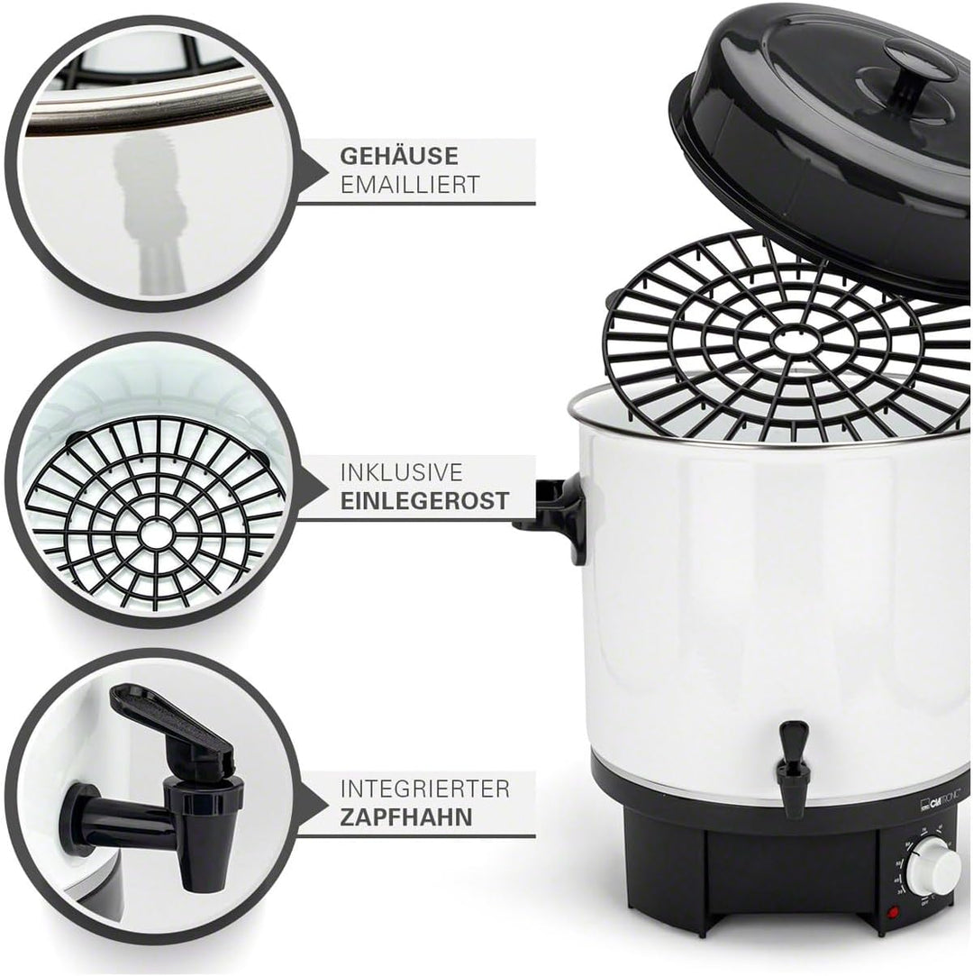 Sport-Tec Wasserbad MK 1800 Glühweinkocher Glühweintopf Einkochautomat,