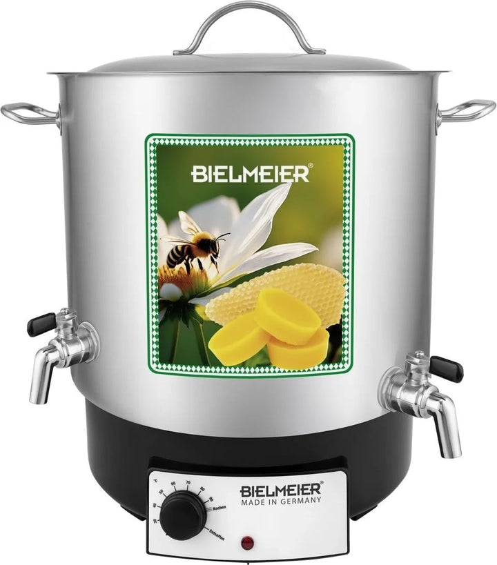 Bielmeier Wachsklärer 29 Liter 1800W Edelstahl, Wachs schmelzen &amp; klären, Wachsschmelzer zum verflüs