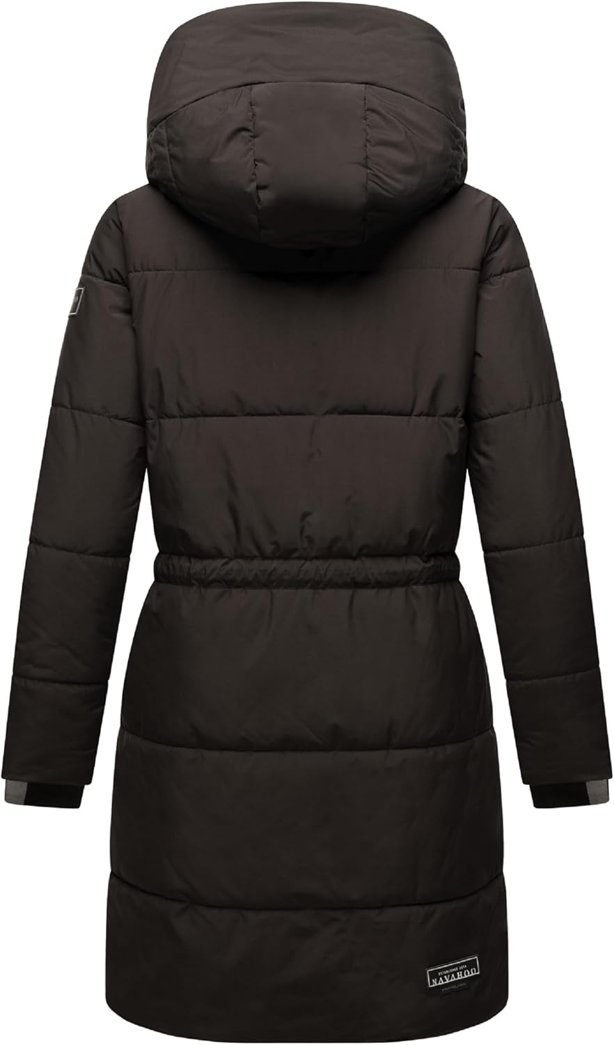 Navahoo Damen Wintermantel kurzer Steppmantel mit Kapuze Zuckertatze XIV XS-XXL S Schwarz, S Schwarz