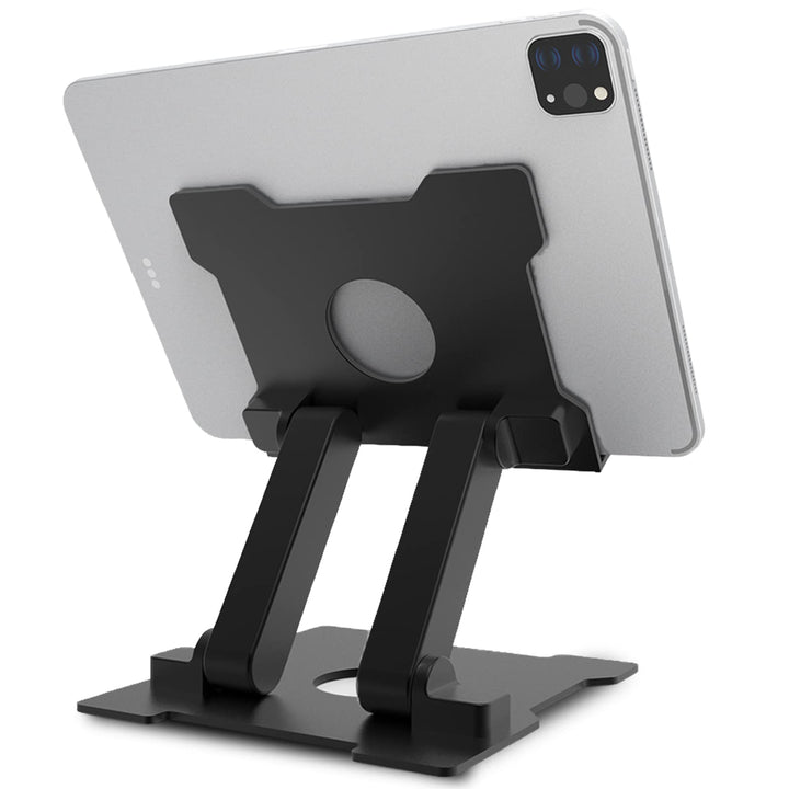 AJ advancegin iPad Stand,【Updated】 Adjustable Eye-Level Aluminum Solid Desktop Tablet Stand Holder P