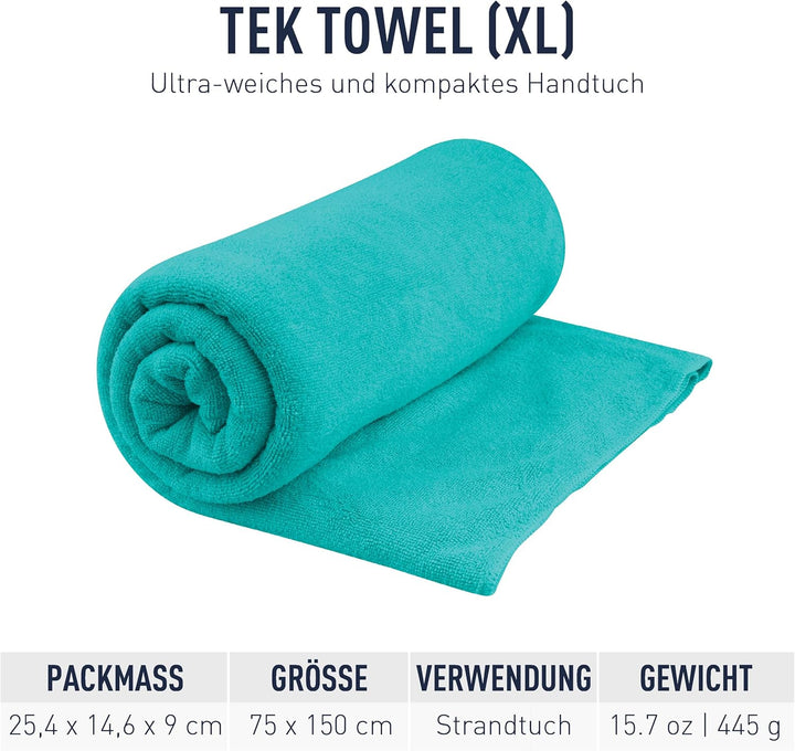 Sea to Summit - Tek Towel Reisehandtuch - Badetuch - Weiches Frottee - Saugfähig & Schnelltrocknend