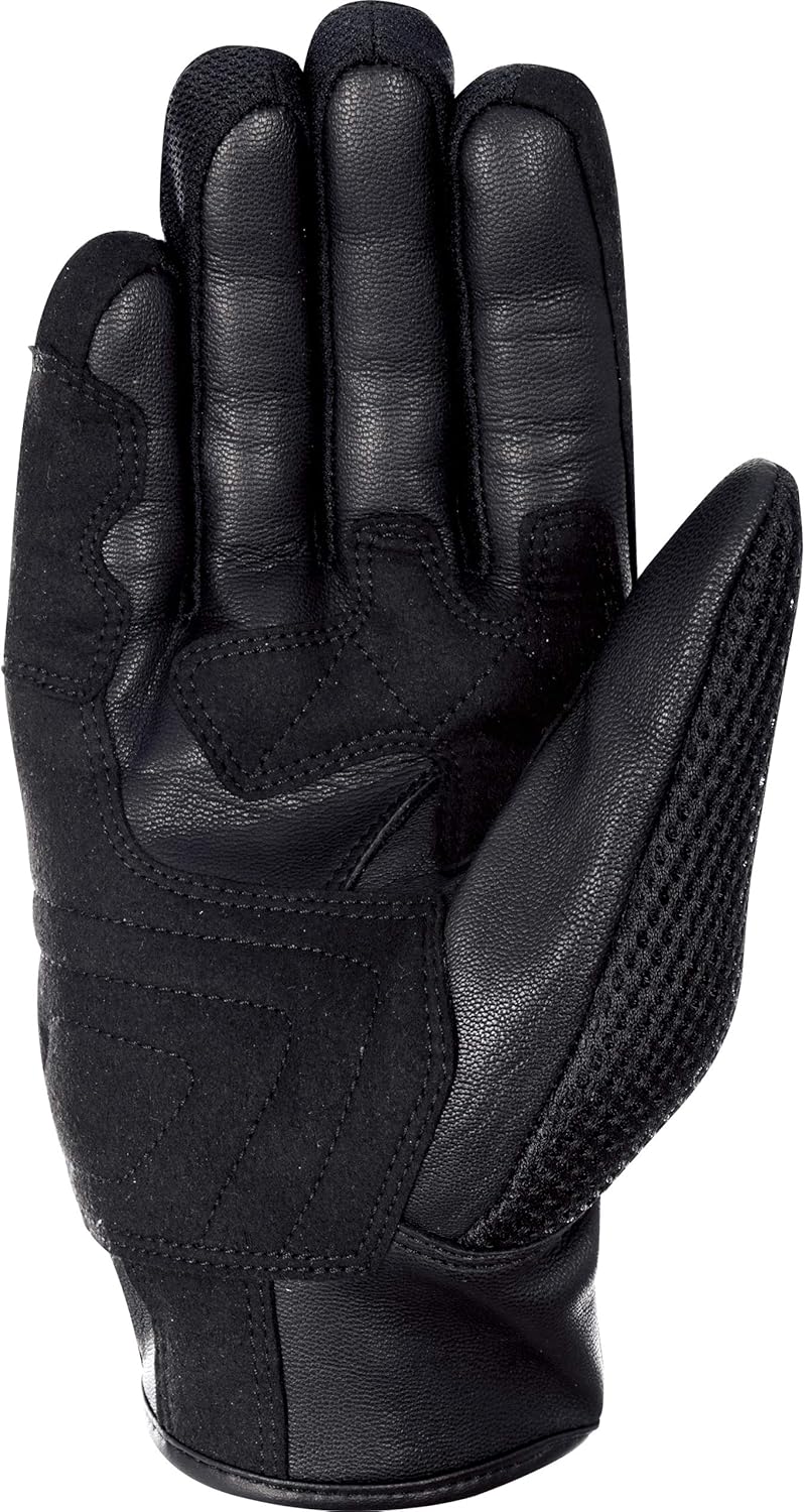 Oxford Motorradhandschuhe kurz Motorrad Handschuh Brisbane Air Sommer Handschuh grau/schwarz/rot 3XL