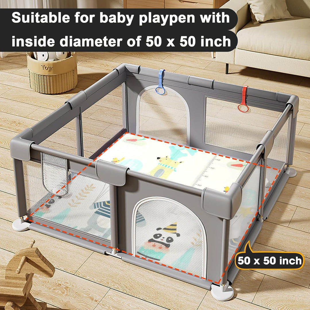 Krabbelmatte Baby Faltbar Spielmatte Baby Faltbar Kindermatte Doppelseitig XPE Matte, Wasserdicht ru
