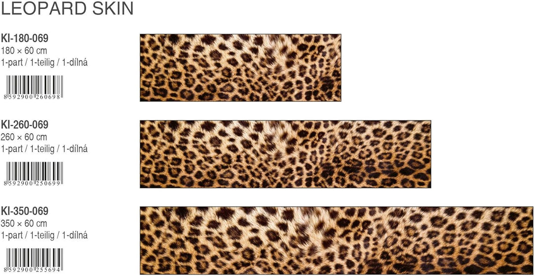 DIMEX Küchenrückwand Folie selbstklebend LEOPARDENFELL | Klebefolie - Dekofolie - Spritzschutz für K