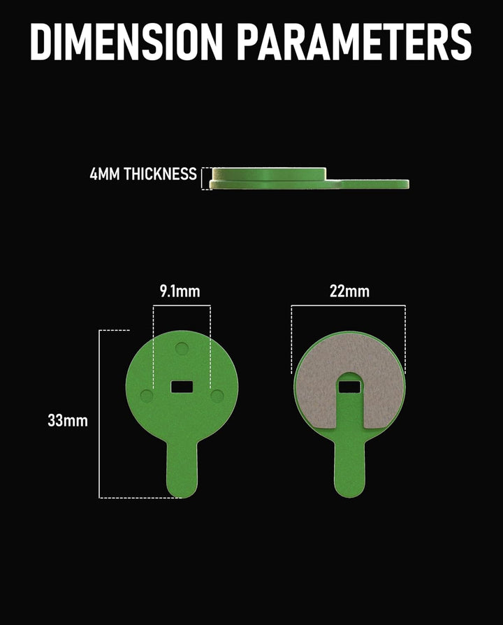 2 Paar Geräuscharme 4mm Scheibenbremsbeläge kompatibel mit KuKirin G2 Max / G2 Pro KickScooter Hitze