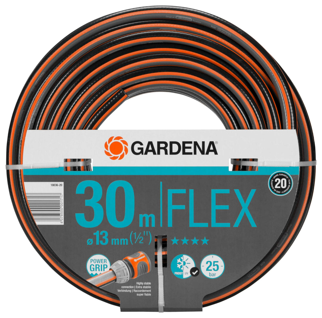 Gardena Comfort FLEX Schlauch 13 mm (1/2 Zoll), 30 m: Formstabiler, flexibler Gartenschlauch mit Pow