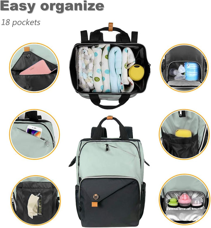 Hap Tim Baby Wickelrucksack Wickeltasche/Rucksack - Multifunktions-Designer Windeltaschen Grosse Kap